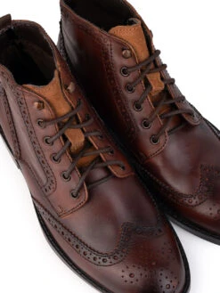 Alberto Torresi G.Leather Lloyd Series 599 Brown Brogues Boot 17 Alberto Torresi G.Leather Lloyd Series 599 Brown Brogues Boot -Modern Shoes World 88599 BROWN 7