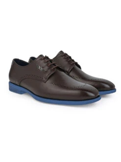 Alberto Torresi Hungary Series 607 Branded Sole Brown Formal Shoes -Modern Shoes World 88607 BROWN BLUE 2 eb8604fe 149d 4999 838f 6eac9b39639d