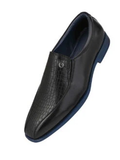 Alberto Torresi Hungary Series 611 Branded Sole Black Formal Shoes 14 Alberto Torresi Hungary Series 611 Branded Sole Black Formal Shoes -Modern Shoes World 88611 BLACK BLUE 4