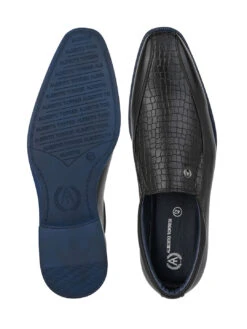Alberto Torresi Hungary Series 611 Branded Sole Black Formal Shoes 16 Alberto Torresi Hungary Series 611 Branded Sole Black Formal Shoes -Modern Shoes World 88611 BLACK BLUE 6