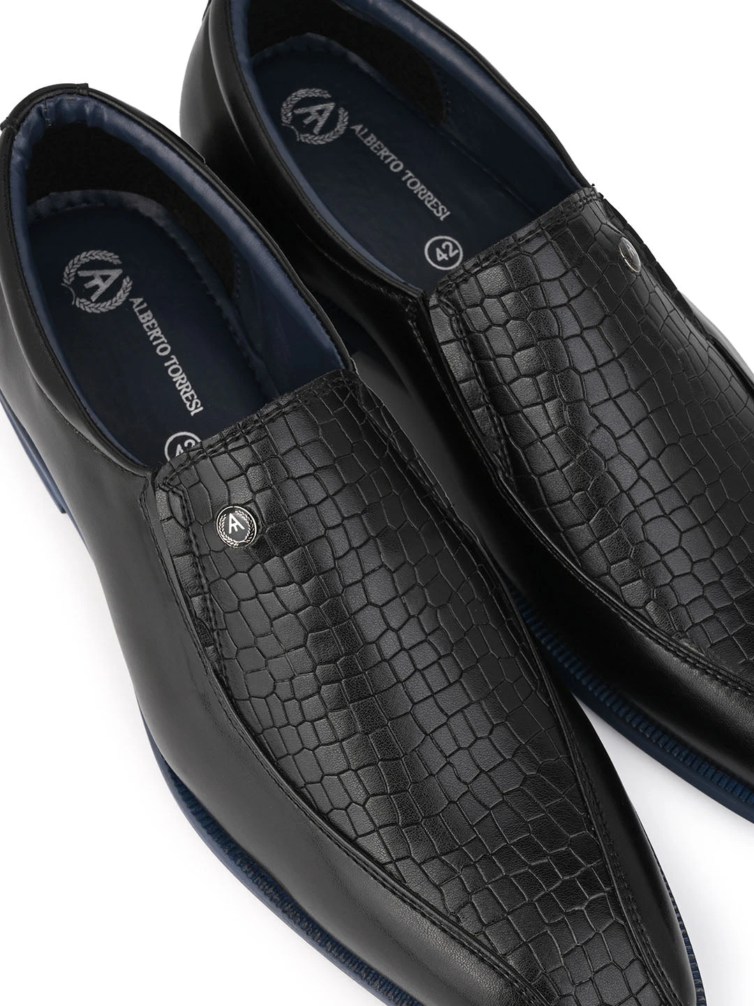 Alberto Torresi Hungary Series 611 Branded Sole Black Formal Shoes 10 Alberto Torresi Hungary Series 611 Branded Sole Black Formal Shoes - Image 8