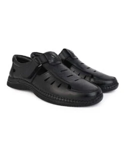 Alberto Torresi Leather Sandal -Modern Shoes World 88613 BLACK 2 d5c3c676 b476 4cc5 8d4d 52fa3f8d7a25