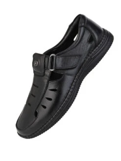 Alberto Torresi Leather Sandal -Modern Shoes World 88613 BLACK 4 9317d9e0 0196 48d9 9a73 607aa7bc6faf