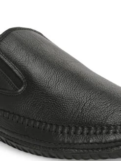Alberto Torresi Genuine Leather Flexible Shoe WithPU Footbed 16 Alberto Torresi Genuine Leather Flexible Shoe WithPU Footbed -Modern Shoes World 88614BLACK 1
