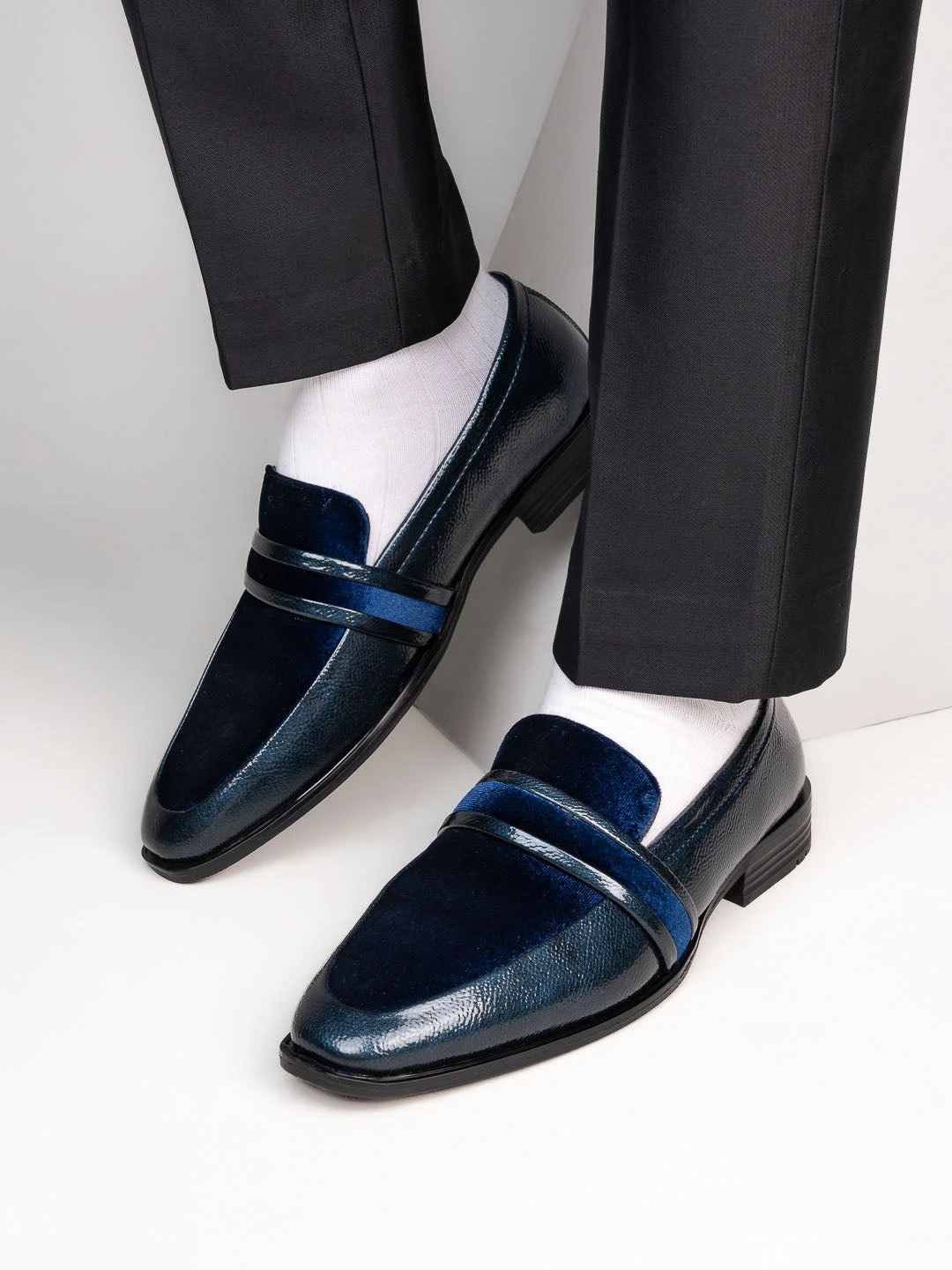 Alberto Torresi Wedding Patent Blue Crinkle Suede Shoes 3 Alberto Torresi Wedding Patent Blue Crinkle Suede Shoes