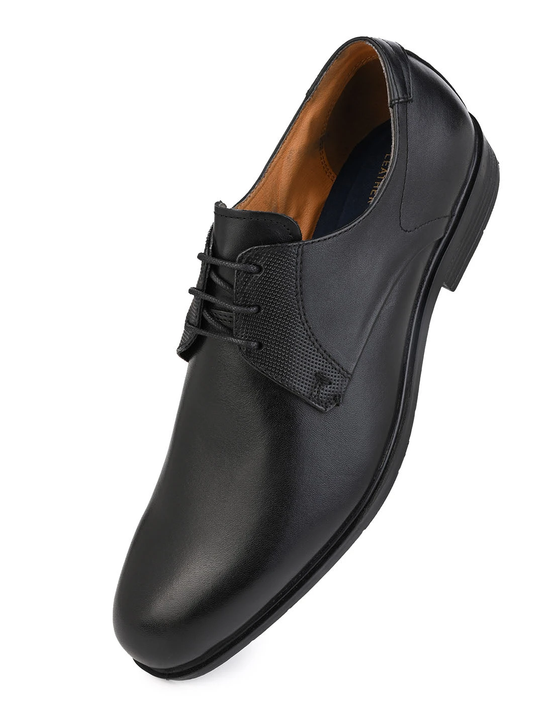 Alberto Torresi Men's Black Leather Formal Derby Shoes 5 Alberto Torresi Men's Black Leather Formal Derby Shoes - Image 3