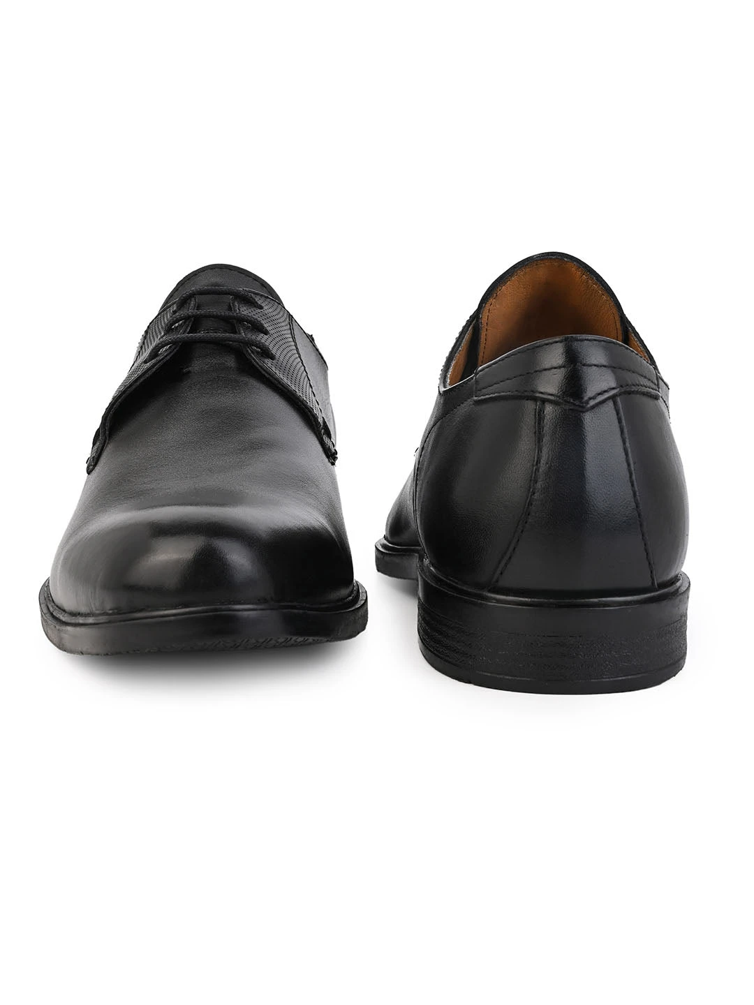 Alberto Torresi Men's Black Leather Formal Derby Shoes 6 Alberto Torresi Men's Black Leather Formal Derby Shoes - Image 4