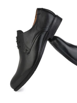 Alberto Torresi Men's Black Leather Formal Derby Shoes 12 Alberto Torresi Men's Black Leather Formal Derby Shoes -Modern Shoes World 88652 Black New 5