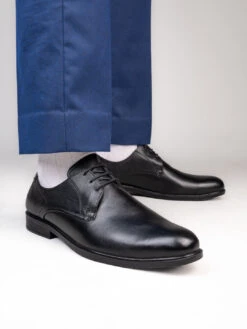 Alberto Torresi Men's Black Leather Formal Derby Shoes 13 Alberto Torresi Men's Black Leather Formal Derby Shoes -Modern Shoes World 88652 Black New 8