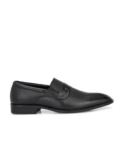 Alberto Torresi Genuine Leather Black Slipon Formal Shoes For Men -Modern Shoes World 88662 BLACK 2