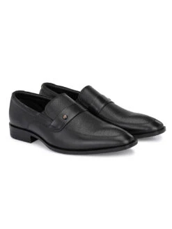 Alberto Torresi Genuine Leather Black Slipon Formal Shoes For Men -Modern Shoes World 88662 BLACK 4