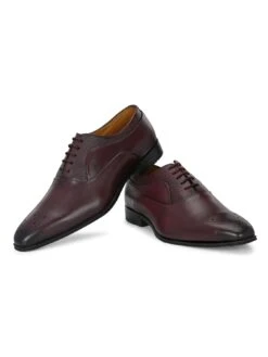Alberto Torresi Genuine Leather 685 Bordo Office/ Dress Formal Lace Up Shoes -Modern Shoes World 88685 BORDO 5