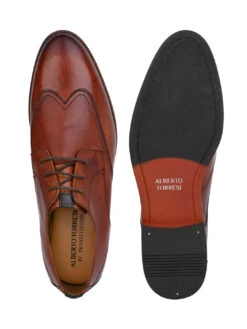 Alberto Torresi Genuine Leather Tan Formal Derby Shoes -Modern Shoes World 88688 TAN 5 3c8f742e 17d1 4014 8c72 590a44034689