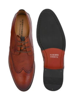 Alberto Torresi Genuine Leather Tan Formal Derby Shoes -Modern Shoes World 88688 TAN 6 b107d325 5a7f 4668 acca 51b950fb5c86