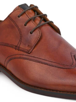 Alberto Torresi Genuine Leather Tan Formal Derby Shoes -Modern Shoes World 88688 TAN 7 7fc93682 1870 41e6 8fc5 9c18e1ad5499