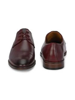 Alberto Torresi Genuine Leather 690 Black Bordo Formal Lace Up Shoe -Modern Shoes World 88690 BORDO 6