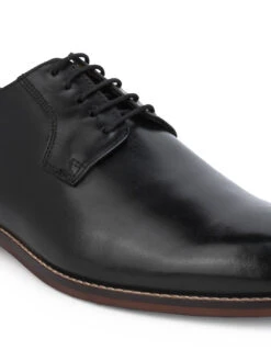 Alberto Torresi Genuine Leather Black Formal Derby Shoes -Modern Shoes World 88691 BLACK 7