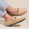 Alberto Torresi Trendy Silicon Multi Coloured Anti Slip Sole Vibrant Beige Loafer -Modern Shoes World 88715 SAND 8