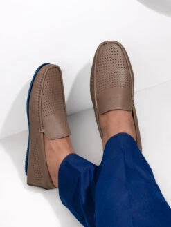 Alberto Torresi Trendy Silicon Muti Coloured Anti Slip Sole Grey Loafers