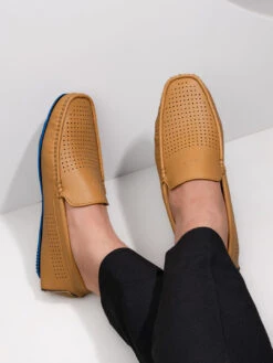 Alberto Torresi Trendy Silicon Muti Coloured Anti Slip SoleMustard Loafers