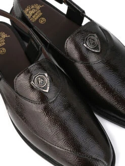 Alberto Torresi Brown Patent Crinkle Peshawari Sandal With Padded Insole -Modern Shoes World 88770 BROWN PATENT 7 4c6e1c0d 62cd 4666 98ea 91207b35f087