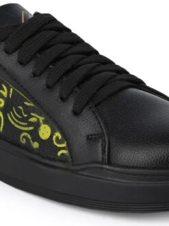 Alberto Torresi Black Lightweight Stylish Sneakers -Modern Shoes World 88822 MULTI BLACK 6