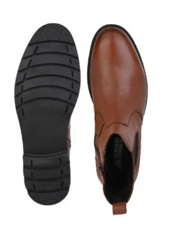 Alberto Torresi Tan Mild Leather Ankle Length Boots -Modern Shoes World AT 1 88555 TAN 6