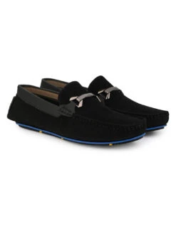 Alberto Torresi Trendy Silicon Multi Coloured Anti Slip Sole Vibrant Black Loafer -Modern Shoes World AT 1 88715 BLACK 2