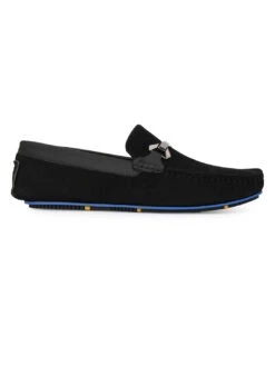 Alberto Torresi Trendy Silicon Multi Coloured Anti Slip Sole Vibrant Black Loafer -Modern Shoes World AT 1 88715 BLACK 3
