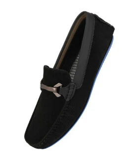 Alberto Torresi Trendy Silicon Multi Coloured Anti Slip Sole Vibrant Black Loafer -Modern Shoes World AT 1 88715 BLACK 4