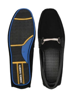 Alberto Torresi Trendy Silicon Multi Coloured Anti Slip Sole Vibrant Black Loafer -Modern Shoes World AT 1 88715 BLACK 6
