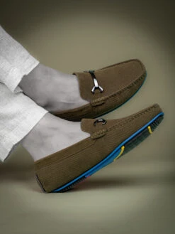 Alberto Torresi Trendy Silicon Multi Coloured Anti Slip SoleVibrantOlive Loafer