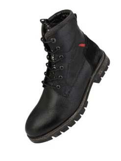 Black Leather Lace Up Boots 19 Black Leather Lace Up Boots -Modern Shoes World DSC 0763 2