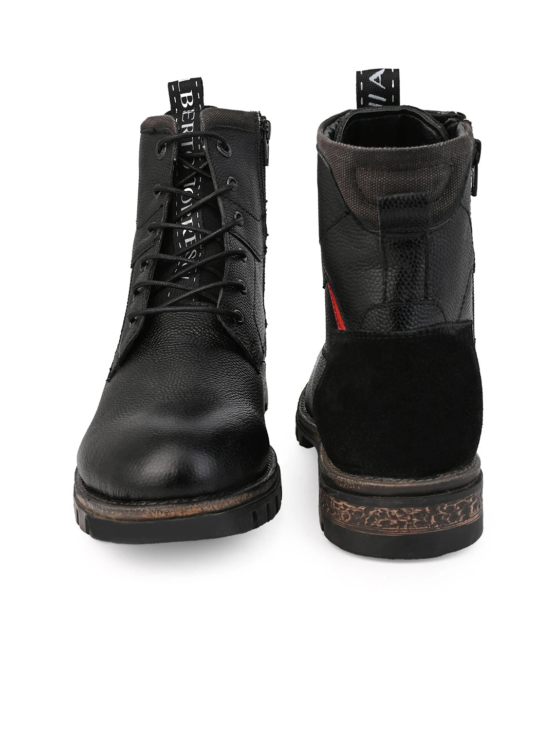 Black Leather Lace Up Boots 11 Black Leather Lace Up Boots - Image 9