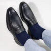 Alberto Torresi Black Formals Loafers -Modern Shoes World DSC 0809