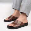 Alberto Torresi Deriko Tan Genuine Leather Flats -Modern Shoes World DSC 1013
