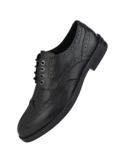 Alberto Torresi Genuine Leather Black Formal Brogue Shoes -Modern Shoes World DSC 2451 2