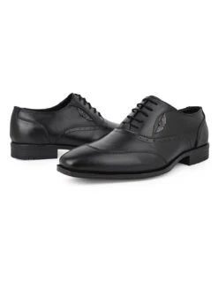 Alberto Torresi Genuine Leather Black Laceup Formal Shoes Oxford For Men 16 Alberto Torresi Genuine Leather Black Laceup Formal Shoes Oxford For Men -Modern Shoes World DSC 3947 2