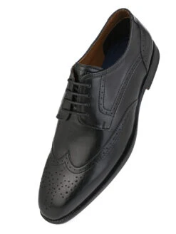 Alberto Torresi Black Formal Brogue Shoes -Modern Shoes World DSC 4134 2