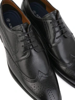 Alberto Torresi Black Formal Brogue Shoes -Modern Shoes World DSC 4136 2
