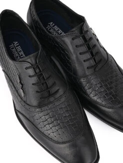 Alberto Torresi Black Formal Shoe For Men -Modern Shoes World DSC 4250