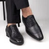 Alberto Torresi Black Formal Shoe For Men