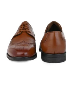 Alberto Torresi Tan Formal Brogue Shoes -Modern Shoes World DSC 6135