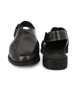 Alberto Torresi Grey Patent Crinkle Peshawari Sandal With Padded Insole -Modern Shoes World DSC 6249 3