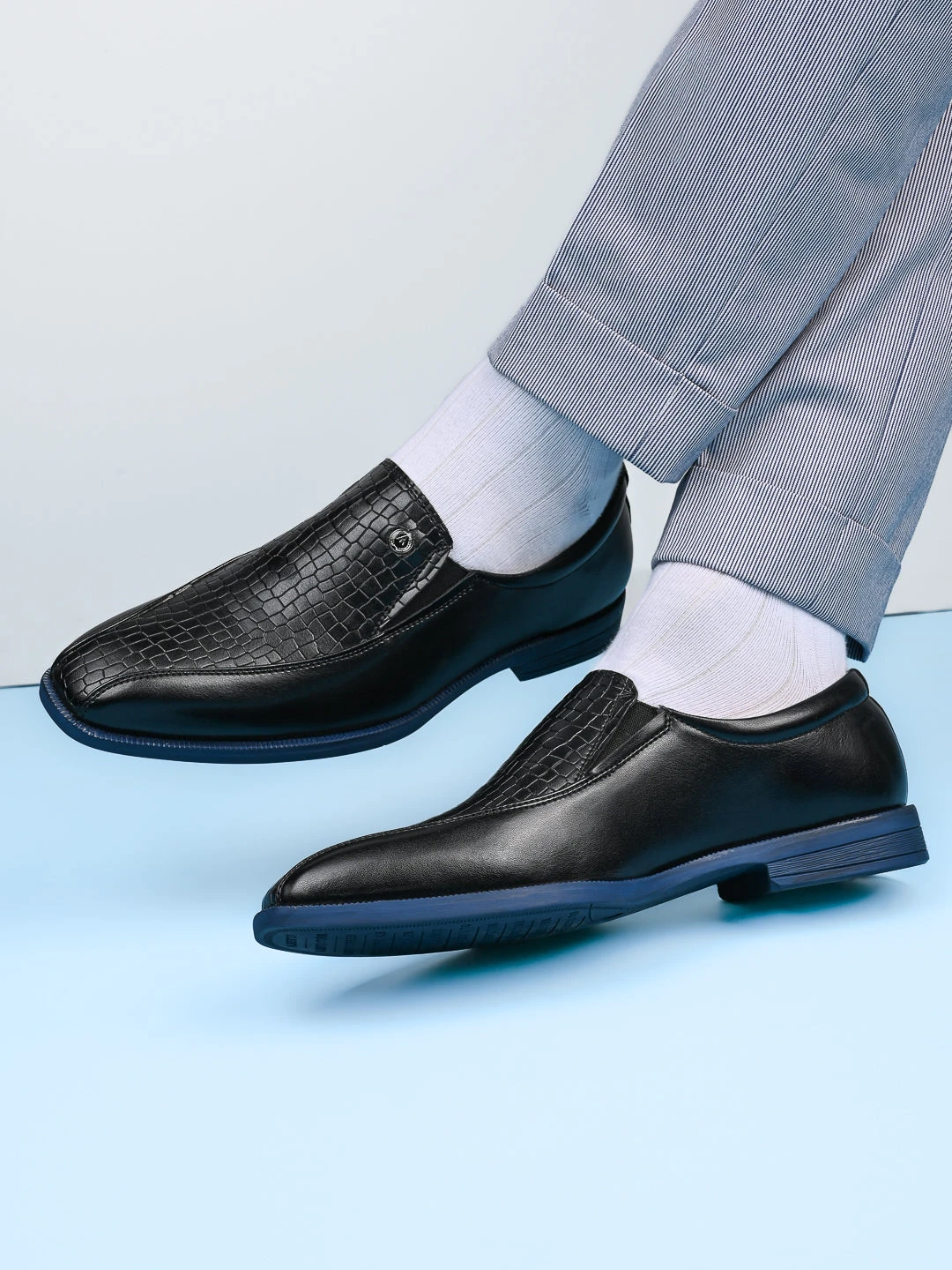 Alberto Torresi Hungary Series 611 Branded Sole Black Formal Shoes 3 Alberto Torresi Hungary Series 611 Branded Sole Black Formal Shoes