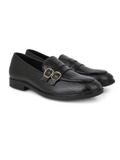 Alberto Torresi Palermo Black Men's Double Monk Strap Shoes -Modern Shoes World DSC 6713 2