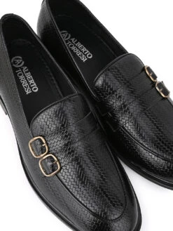 Alberto Torresi Palermo Black Men's Double Monk Strap Shoes -Modern Shoes World DSC 6717 2