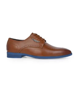 Alberto Torresi Hungary Series 607 Branded Sole Tan Formal Shoes -Modern Shoes World DSC 7199 2