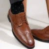 Alberto Torresi Tan Formal Brogue Shoes -Modern Shoes World DSC 7912