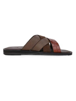 Alberto Torresi 272 Trendy Non Stitched StrapBrown Leather Slippers 11 Alberto Torresi 272 Trendy Non Stitched StrapBrown Leather Slippers -Modern Shoes World DSC 8423 2